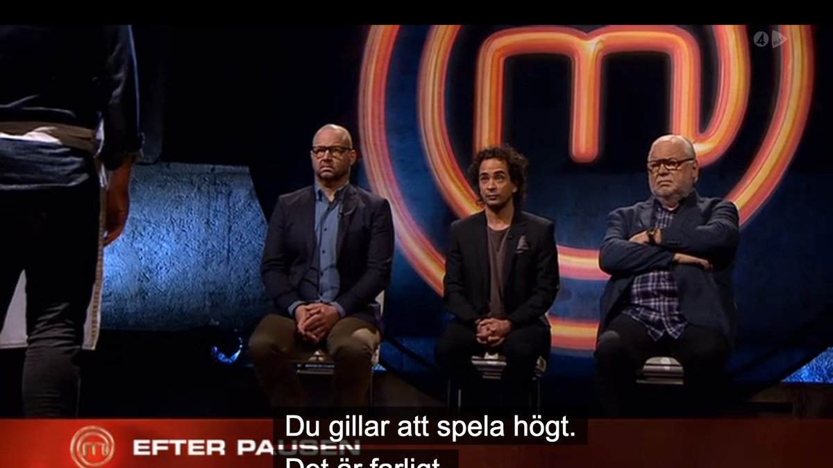 De tre manliga jurymedlemmarna i "Sveriges mästerkock".